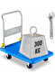 Heavy Duty Platform Trolley with 360 Degree Swivel Wheels-300 KG Capacity