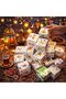 صندوق هدايا تقويم رمضان، تقويم عد تنازلي لمدة 30 يومًا بتصميم مسجد إسلامي، 7×7×7 سم - 2