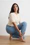 Crew Neck Cable Knit Short Sleeve Women's Knit Cardigan Textured Quality - 4