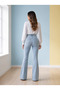 Ngbutika Women's Snow Blue Lycra Stretchy Spanish Leg Jeans - 6