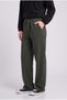 Women's Khaki Palazzo Cut Combed Cotton Sweatpants Loose Leg High Waist Casual Comfortable - 2