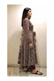 Maroon Coral Printed Anarkali Kurta Set - ALV2216 | Maroon Coral-Size:XL-42-Inches - 3