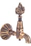 3-Piece Luxury Hammam Set 2 Pieces of Antique Ottoman Faucet with Monogram + Antique Hammam Basin Brass Kurna Faucet Set - 4