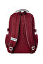 Burgundy Unisex School Backpack with Accessories Primary School - Middle School - High School - 7