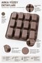 12-Piece Silicone Baton Cake Mold 25X25X3 cm |   Platinum Silicone Mini Baton Cake, Brownie, Chocolate, Cheesecake, Granola Bar, Ice and Dessert Mold |   Bpa Free - 3