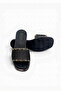 Women's Flat Slippers Black Daily Knitted New Season M500 - 8