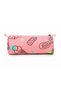 Korean Style'Sweet Heart' Five-Compartment Zippered Orthopedic Bag with Pom Pom Accessories, Pen Holder and Thermos, 3-Piece School Bag Set - 8