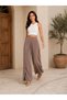 Women's High Waist Double-Breasted Detailed Wide-Leg Trousers - 3