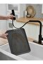 Black kitchen faucet with drop-down sprayer; single-handle kitchen sink faucet with drop-down sprayer (3 functions) - 4