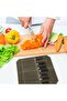 Portable chef knife roll storage bag, folding case holds up to 12 knives for kitchen utensils (52x45 cm, knives excluded) - 3