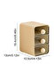 Transparent storage box with lid, desktop drawer-style organizer, storage solution for tea bags, coffee capsules, stationery, and diaries - 2