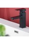 Stainless steel single-handle hot and cold water sink faucet, including bathroom sink faucets and bathroom taps. - 2