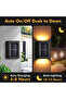 Garden lights, 4-piece set, solar LED wall lights, solar garden wall lights - 4