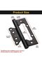 4-pack 5-inch slotless heavy-duty stainless steel door hinges for residential interior doors - 4