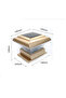 Solar-powered waterproof garden post cap light, terrace night light, for outdoor decoration of paths, warm light - 1 piece - 4