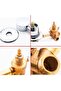 Three-way brass shower faucet, 10cm – Hot and cold water dual control – G1/2 thread, easy installation – durable ceramic valve core - 2