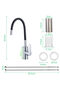 Kitchen sink faucet with flexible spout, black kitchen faucet, 360° rotating flexible kitchen faucet, flexible kitchen faucet, kitchen sink faucet... - 2