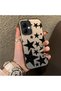 Infinix Smart 10 Compatible High Quality Flat Print Black Star Pattern Cool Silicone Phone Case