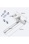 Stainless steel kitchen faucet, 360° rotating - wall-mounted faucet, single-handle hot and cold water mixing faucet, sink faucet, kitchen sink. - 2