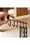 Wrought iron storage cabinets, multi-functional storage racks, hooks, wardrobe end racks, nail-free kitchen cabinets - 4
