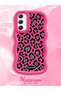 Samsung Galaxy A34 Compatible Wavy Frame Leopard Print High Quality Silicone Phone Case