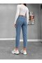 Julia Milano Blue Medium Snow Wash Daily Wear Casual Comfort Mom Boyfriend Jean Women's Denim Trousers (New Season) (2026) - 3