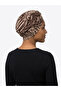 Cotton Zebra Patterned Hijab with Draped Waist and Agraf Detail on the Front, Stylish and Comfortable Hijab. - 5