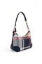 Navy Blue - Navy Blue Plaid Women's Shoulder Bag Sp1277 - 4