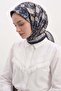Nostalgic Garden Aqua Soft Scarf 8046 - Laci̇ Sari - 2