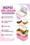 Vgn-6750 Blue 540 ml 2-Tier Stainless Steel Lunch Box with Fork and Spoon - 3