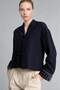 Round Neck Buttoned Linen Blend Long Sleeve Shirt I4104Ax26Au - 6