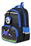 Football Patterned Triple Children's Primary School School Bag Set (Bag Thermal Lunch Bag Pen Holder Small Wallet Accessory) - 2