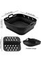 2-pack silicone air fryer baking liners with dividers for 6.2L hot air fryers - 2