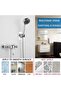 Adjustable Shower Head Holder Brackets, Shower Wall Mount without Drilling, Bathroom Accessories (2 pieces - Silver) - 3