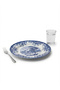 Earthenware Classic Blue Windmill & Floral Pattern Chop Plate, 12.1 Inch, White - 4