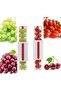 Fruit slice, tomato/raisin/cherry slice, kitchen tools for fruit and kitchen decoration, vegetable slice, kitchen tool, 1 piece red, 20x7.5x7 cm - 4