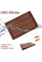 Diamond-Shaped Deep Silicone Chocolate Molds, 6 Non-Stick Baking Trays with Scraper & 100 Packaging Bags, BPA-Free - 4