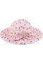 Baby Girl UPF 50+ UV Sun Hat - Toddler Summer Cotton Beach Hat with Adjustable Chin Strap (Pink Floral, 52cm) - 4
