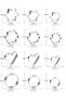 12-Pack Stainless Steel Cookie Cutter Set, Heart Star Flower Circle Dessert Molds in 3 Sizes for Home Baking - 2
