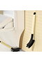 Toilet brush with hanging loop, curved brush head, built-in hair removal comb - 4