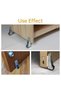 4-Pack Side-Mounted Non-Slip Directional Casters, Heavy-Duty Furniture Repair Wheels for Wooden Doors & Tables - 4