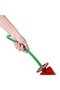 Cherry wood toilet brush with red bristles - 2