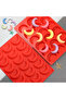 2-Pack Silicone Crescent Cookie Cutters, Vanilla Crescent Molds and Baking Trays - 5