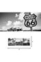 30x30 cm 3 Panel Gallery Wrapped Canvas | Route 66 Wall Art | Black White Desert Decor - 5