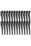 30 pieces of 8.5cm metal hair clips with holes, black hair clips for styling, parting, dyeing, curling, and duckbill hair clips.