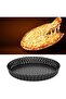 Carbon steel pizza plate, non-stick baking pan for pies, cakes and pizza (9 inch, 24*2.5cm ) - 4