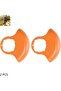 2-Pack Universal Orange Lawnmower Covers, 15 x 13.3 x 2.5 cm for Cordless Ride-On Mowers