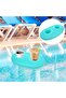 Inflatable Tropical Theme Drink Cup Holder Float Ring for Beach & Pool Parties - 3