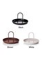 Round jewelry tray, decorative plastic round tray with handle, black. - 2