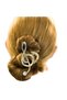 Decorative metal hair clip with musical notes 1. Large claw clip for securing thick women's hairstyles. Elegant and suitable for everyday use. - 2